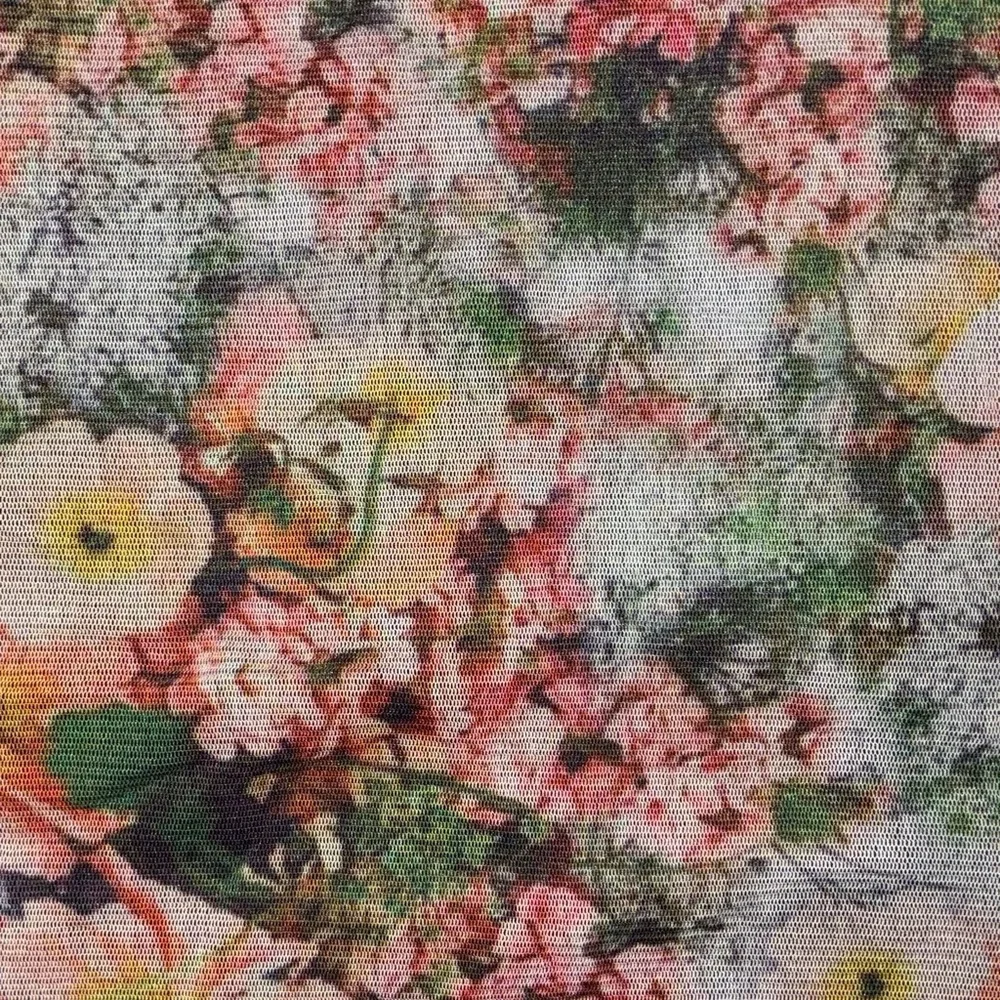 Urban Outfitters Y2K 90s Style Vintage Inspired Floral Mesh Mini Skirt
